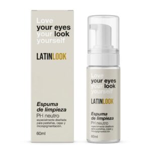 LatinLook Espuma de Limpieza pH Neutro para Pestañas y Cejas 60ml