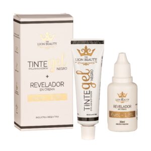 KIT TINTE GEL NEGRO THE LION BEAUTY