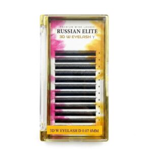 EXTENSIÓN DE PESTAÑA RUSSIAN ELITE 3D W 0.07 "D"